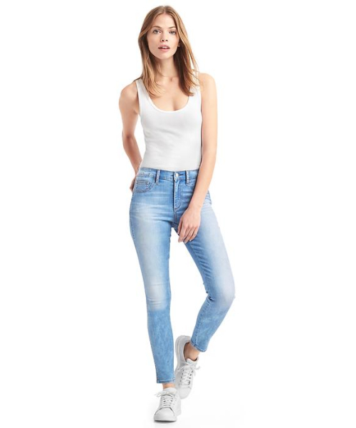 GAP(ギャップ)の「Gap ハイストレッチ1969 レギンスジーンズ(デニムパンツ・レディース・ブルー・23/28/26/27/24/25/29)」の3枚目の写真