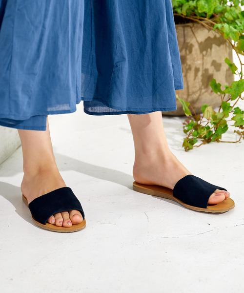 green label relaxing（グリーンレーベルリラクシング）の「◆DEPP CB フラットサンダル ◆（サンダル・レディース・ベージュ/ネイビー/ライトブルー/レッド・36/38/35/37）」の3枚目の写真