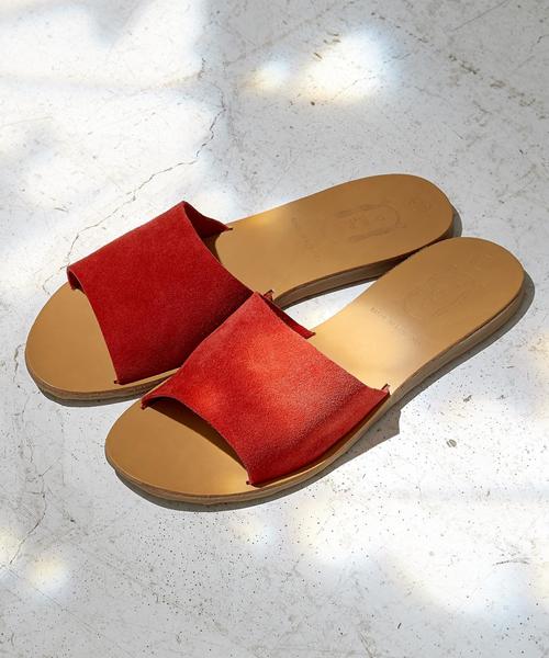 green label relaxing（グリーンレーベルリラクシング）の「◆DEPP CB フラットサンダル ◆（サンダル・レディース・ベージュ/ネイビー/ライトブルー/レッド・36/38/35/37）」の4枚目の写真