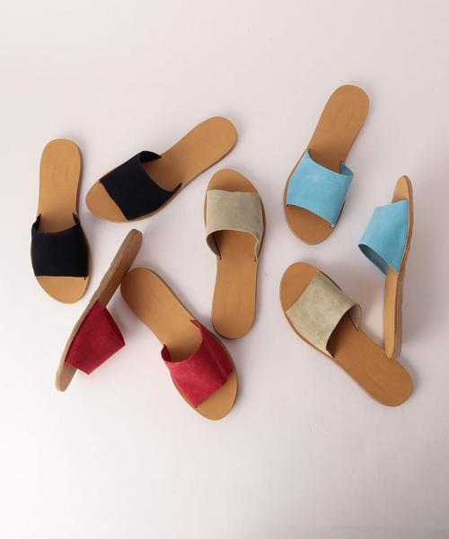 green label relaxing（グリーンレーベルリラクシング）の「◆DEPP CB フラットサンダル ◆（サンダル・レディース・ベージュ/ネイビー/ライトブルー/レッド・36/38/35/37）」の10枚目の写真