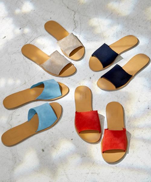 green label relaxing（グリーンレーベルリラクシング）の「◆DEPP CB フラットサンダル ◆（サンダル・レディース・ベージュ/ネイビー/ライトブルー/レッド・36/38/35/37）」の8枚目の写真