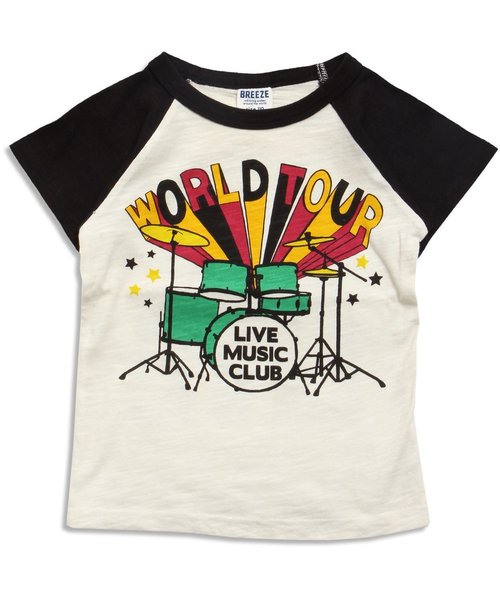 BREEZE(ブリーズ)の「ネット限定バンドTシャツ(Tシャツ/カットソー・キッズ・キナリ/レッド/ブラック・95/120/140/90/80/100/110/130)」の8枚目の写真