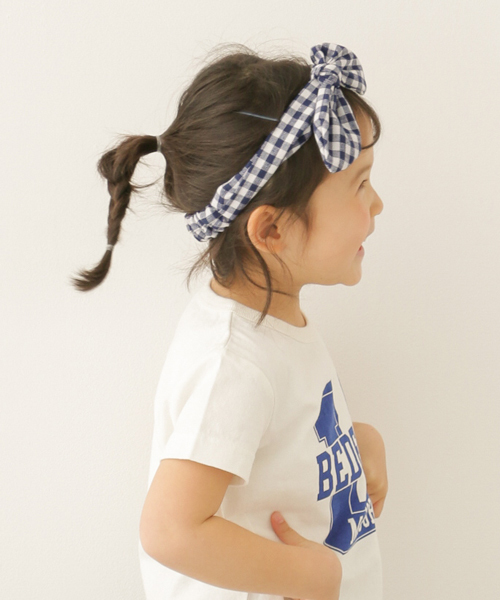URBAN RESEARCH DOORS（アーバンリサーチドアーズ）の「DOORS レーヨン麻ヘアバンド（その他小物・キッズ・チェック/ネイビー/ベージュ・ONE）」の8枚目の写真