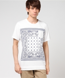VENCEEXCHANGE | インディゴペイズリープリントTシャツ            (Tシャツ/カットソー)