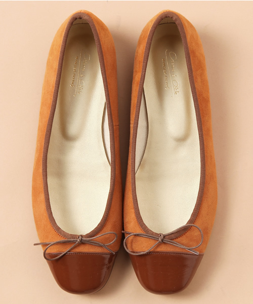 ODETTE E ODILE（オデットエオディール）の「オデット エ オディール/O Balletcombi フラットシューズ10●★★（バレエシューズ・レディース・ブラック/ブラウン/ベージュ/ネイビー/ワイン・22.5cm/23cm/23.5cm/24cm/24.5cm/25cm/25.5cm/22cm/21.5㎝）」の2枚目の写真