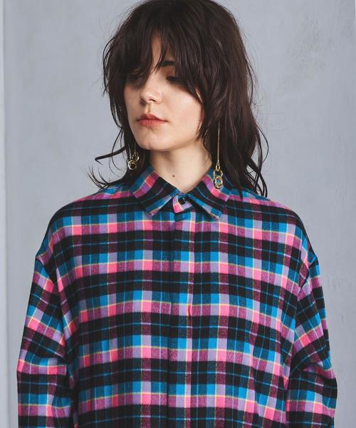 UNITED ARROWS（ユナイテッドアローズ）の「＜beautiful people（ビューティフルピープル)＞チェック シャツワンピース◆（シャツワンピース・レディース・ターコイズブルー・34）」の14枚目の写真