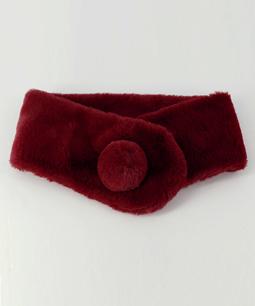 Catherine Cottage（キャサリンコテージ）の「うさぎのしっぽフェイクファーマフラー（マフラー・キッズ・ホワイト/ベージュ/ネイビー/グレー/レッド/ブルー/ミント/ベビーピンク/ライラック/スモークピンク/ピンク系その他・FREE）」の20枚目の写真