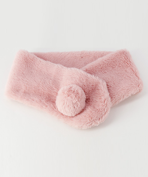 Catherine Cottage（キャサリンコテージ）の「うさぎのしっぽフェイクファーマフラー（マフラー・キッズ・ホワイト/ベージュ/ネイビー/グレー/レッド/ブルー/ミント/ベビーピンク/ライラック/スモークピンク/ピンク系その他・FREE）」の22枚目の写真