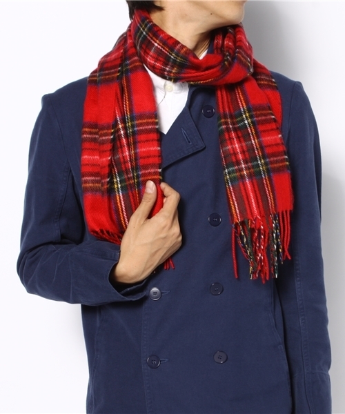 WEGO(ウィゴー)の「アクリルマフラー(マフラー・メンズ・レッド・FREE)」の4枚目の写真