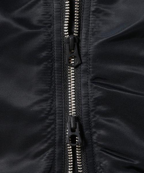 BEAUTY&YOUTH UNITED ARROWS（ビューティーアンドユースユナイテッドアローズ）の「BY ナイロン MA-1 ジャケット ◆（MA-1・メンズ・ブラック/ワインレッド・LARGE/MEDIUM/X-LARGE/SMALL）」の11枚目の写真