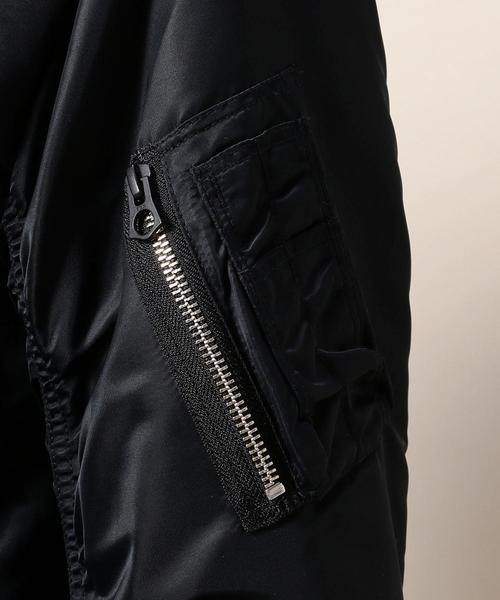 BEAUTY&YOUTH UNITED ARROWS（ビューティーアンドユースユナイテッドアローズ）の「BY ナイロン MA-1 ジャケット ◆（MA-1・メンズ・ブラック/ワインレッド・LARGE/MEDIUM/X-LARGE/SMALL）」の3枚目の写真