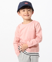 GLOBAL WORK | 【キッズ】ピグメントレイヤード長袖/777523(Tシャツ/カットソー)