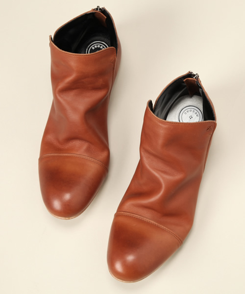 And A（アンドエー）の「Short Back Zip Boots （And A×seesaw）（ブーツ・メンズ・ブラック/ブラウン/ダークブラウン・26cm/27cm）」の10枚目の写真