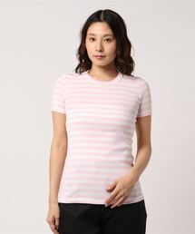PETIT BATEAU | ボーダークルーネック半袖Ｔシャツ(Tシャツ/カットソー)