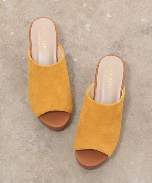 SALON adam et rope'(サロン アダム エ ロペ)の「プラットフォームサンダル(サンダル・レディース・ブラック/ダークブラウン/イエロー・S/M/L)」の3枚目の写真