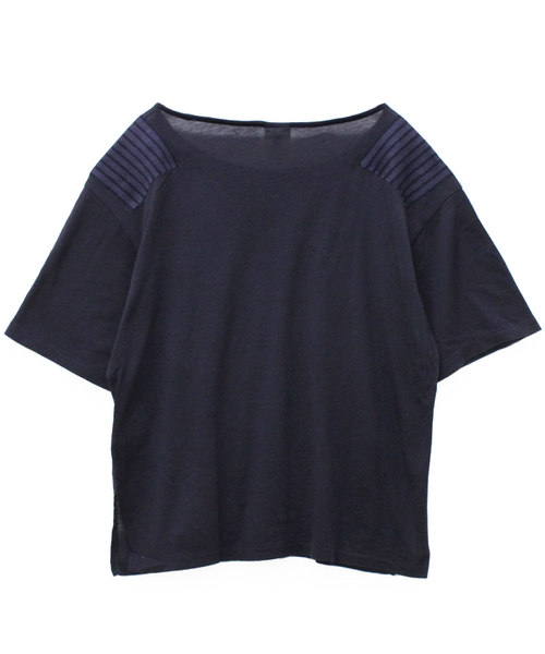 RNA-N（アールエヌエーエヌ）の「M0925 ショルダーフリンジTシャツ（Tシャツ/カットソー・レディース・ホワイト/グレー/ネイビー・MEDIUM）」の5枚目の写真