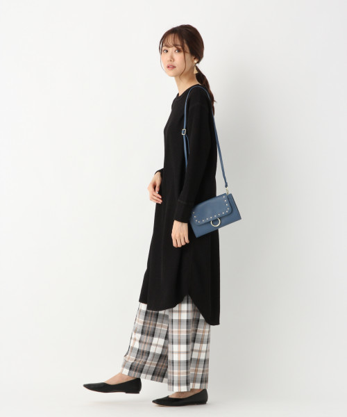 GLOBAL WORK(グローバルワーク)の「サーモワッフルカットワンピ/815137(ワンピース・レディース・ブラック/グレー/ブラウン・MEDIUM/LARGE)」の8枚目の写真