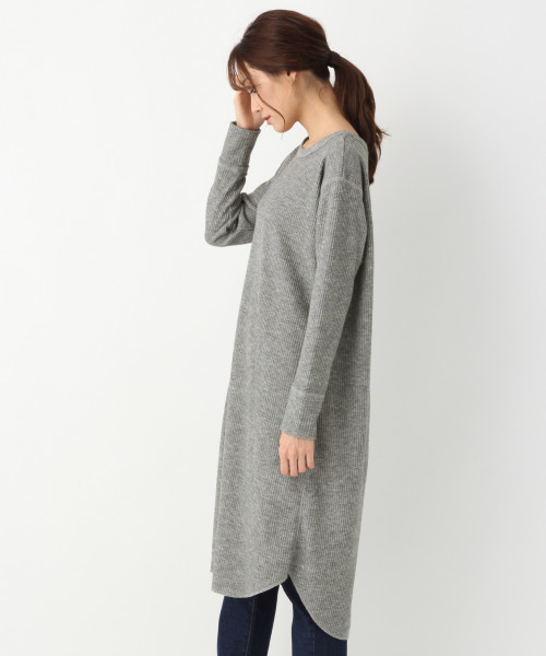 GLOBAL WORK(グローバルワーク)の「サーモワッフルカットワンピ/815137(ワンピース・レディース・ブラック/グレー/ブラウン・MEDIUM/LARGE)」の18枚目の写真