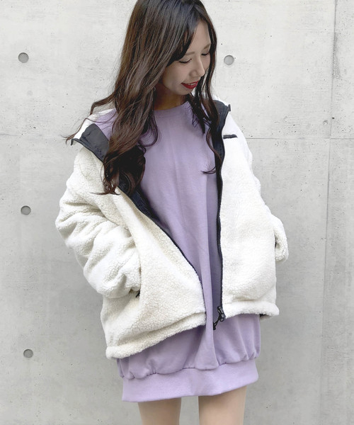 archives（アルシーヴ）の「リバーシブルスタンドブルゾン（ブルゾン・レディース・ブラック/カーキ/モカ・MEDIUM）」の2枚目の写真