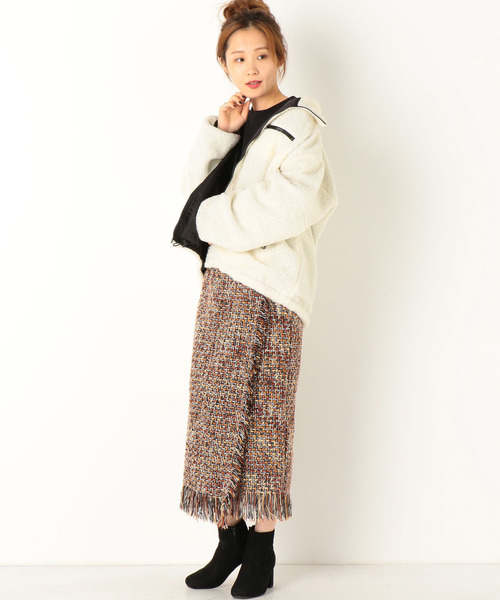 archives（アルシーヴ）の「リバーシブルスタンドブルゾン（ブルゾン・レディース・ブラック/カーキ/モカ・MEDIUM）」の8枚目の写真