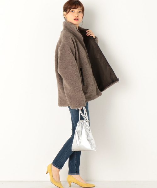 archives（アルシーヴ）の「リバーシブルスタンドブルゾン（ブルゾン・レディース・ブラック/カーキ/モカ・MEDIUM）」の7枚目の写真