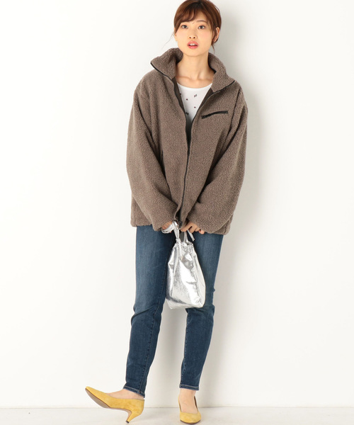 archives（アルシーヴ）の「リバーシブルスタンドブルゾン（ブルゾン・レディース・ブラック/カーキ/モカ・MEDIUM）」の6枚目の写真