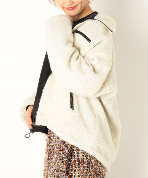 archives（アルシーヴ）の「リバーシブルスタンドブルゾン（ブルゾン・レディース・ブラック/カーキ/モカ・MEDIUM）」の10枚目の写真