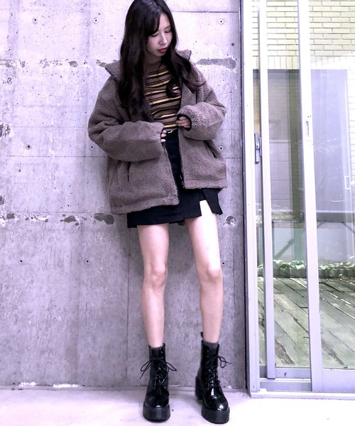 archives（アルシーヴ）の「リバーシブルスタンドブルゾン（ブルゾン・レディース・ブラック/カーキ/モカ・MEDIUM）」の11枚目の写真