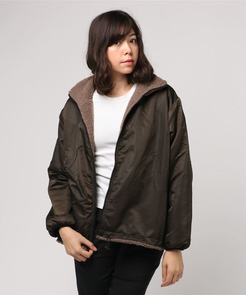 archives（アルシーヴ）の「リバーシブルスタンドブルゾン（ブルゾン・レディース・ブラック/カーキ/モカ・MEDIUM）」の15枚目の写真