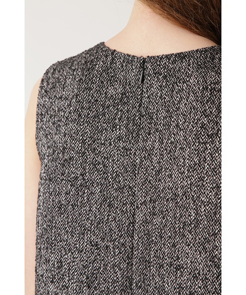 JILL STUART(ジルスチュアート)の「エレクトラ ツイード×カットジャガードワンピース(ワンピース・レディース・ブラック/ベージュ・2/4/0)」の7枚目の写真