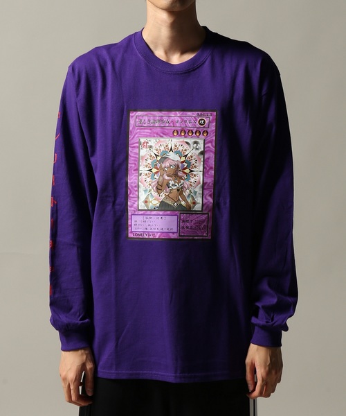 LONELY/論理（ロンリー）の「LONELY/論理TRADING CARD FEMME L/S #（Tシャツ/カットソー・メンズ・ホワイト/ブラック/パープル・MEDIUM/LARGE/X-LARGE）」の3枚目の写真
