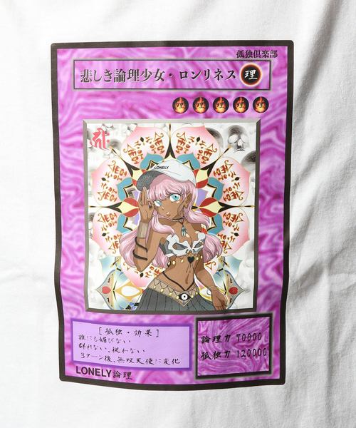 LONELY/論理（ロンリー）の「LONELY/論理TRADING CARD FEMME L/S #（Tシャツ/カットソー・メンズ・ホワイト/ブラック/パープル・MEDIUM/LARGE/X-LARGE）」の8枚目の写真