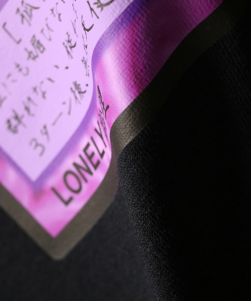 LONELY/論理（ロンリー）の「LONELY/論理TRADING CARD FEMME L/S #（Tシャツ/カットソー・メンズ・ホワイト/ブラック/パープル・MEDIUM/LARGE/X-LARGE）」の6枚目の写真