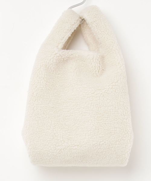 KOBE LETTUCE（コウベレタス）の「もこもこボアマルシェバッグ＊レディース/かばん[B1209]神戸レタス（ハンドバッグ・レディース・ブラック/グレー/アイボリー・FREE）」の10枚目の写真