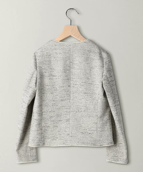 ビューティーアンドユース コットンツイードノーカラージャケット ビューティーアンドユース コットンツイードノーカラー