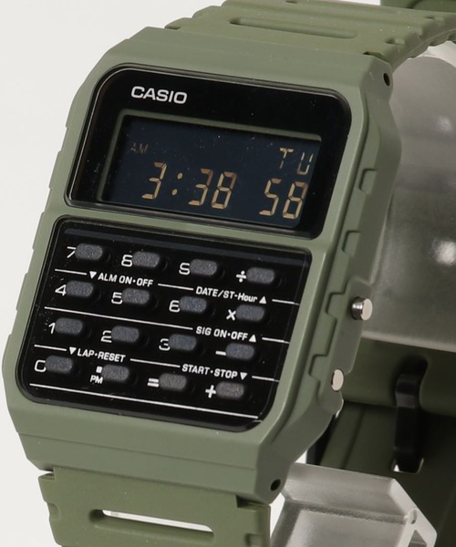 CASIO(カシオ)の「CASIO カシオ/ カリキュレーター デジタルウォッチ ラバーベルト 日常生活防水 腕時計 // CA-53W-1(デジタル腕時計・メンズ・ブラック/ネイビー/オフホワイト/カーキ/ブラック系その他/ワインレッド・FREE)」の15枚目の写真