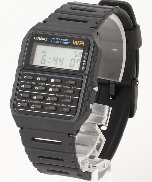 CASIO(カシオ)の「CASIO カシオ/ カリキュレーター デジタルウォッチ ラバーベルト 日常生活防水 腕時計 /// CA-53W-1(デジタル腕時計・メンズ・ブラック/ネイビー/オフホワイト/カーキ/ブラック系その他/ワインレッド・FREE)」の7枚目の写真
