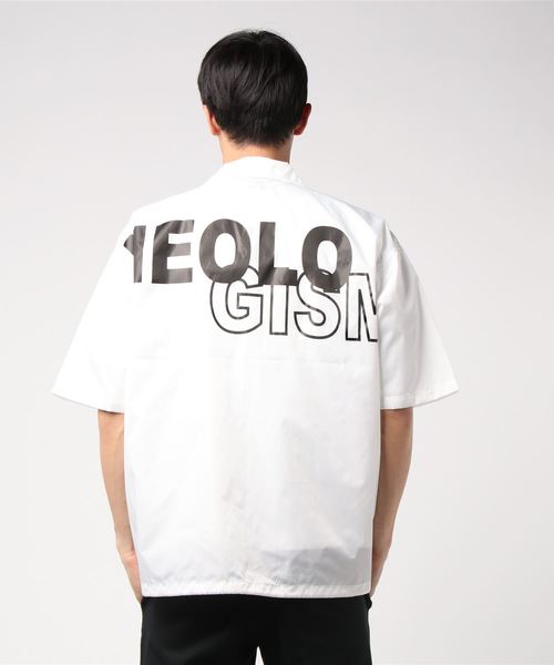JUGLANS(ユグランス)の「RINGS ワッペン S/S コーチジャケット(ブルゾン・メンズ・ホワイト/ブラック/ベージュ・M/L/XL)」の7枚目の写真