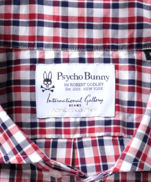 Psycho Bunny（サイコバニー）の「○【WEB限定 Psycho Bunny×I.G.B ROYAL COLLECTION /  Chelsea -03-】（シャツ/ブラウス・メンズ・ブルー/レッド・X-LARGE/MEDIUM/SMALL/LARGE）」の7枚目の写真
