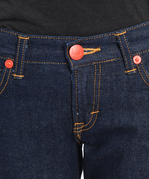 X-girl（エックスガール）の「【mini6月号掲載】X-girl×LEE SOPHIE JEANS（デニムパンツ・レディース・インディゴブルー・25inch/26inch/27inch/24inch）」の2枚目の写真