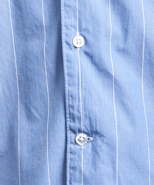 UNITED ARROWS(ユナイテッドアローズ)の「<UNITED ARROWS> ブルーストライプ オープンカラー ショートスリーブシャツ†(シャツ/ブラウス・メンズ・ライトブルー/ロイヤルブルー・S/M/L/XL)」の11枚目の写真