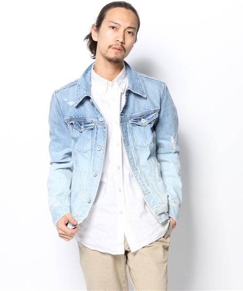 goa（ゴア）の「13oz セルヴィッチデニムグラデーションジャケット（デニムジャケット・メンズ・グレー/ブルー・1/2）」の9枚目の写真