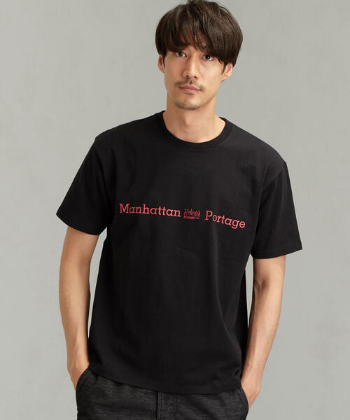 Manhattan Portage（マンハッタンポーテージ）の「［マンハッタンポーテージ］Manhattan Portage リフレクター プリント Tシャツ（Tシャツ/カットソー・メンズ・ネイビー/ブラック/ホワイト・S/L/M）」の2枚目の写真