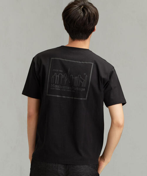 Manhattan Portage（マンハッタンポーテージ）の「［マンハッタンポーテージ］Manhattan Portage リフレクター プリント Tシャツ（Tシャツ/カットソー・メンズ・ネイビー/ブラック/ホワイト・S/L/M）」の14枚目の写真