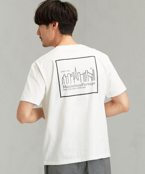 Manhattan Portage（マンハッタンポーテージ）の「［マンハッタンポーテージ］Manhattan Portage リフレクター プリント Tシャツ（Tシャツ/カットソー・メンズ・ネイビー/ブラック/ホワイト・S/L/M）」の16枚目の写真