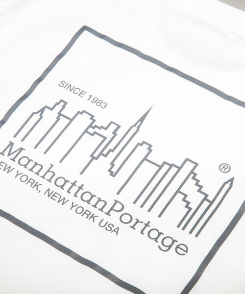 Manhattan Portage（マンハッタンポーテージ）の「［マンハッタンポーテージ］Manhattan Portage リフレクター プリント Tシャツ（Tシャツ/カットソー・メンズ・ネイビー/ブラック/ホワイト・S/L/M）」の5枚目の写真