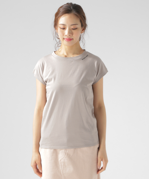 BAYFLOW(ベイフロー)の「カリフォルニアコットン刺繍T(Tシャツ/カットソー・レディース・ピンク/ベージュ/ブラック/ホワイト・FREE)」の18枚目の写真