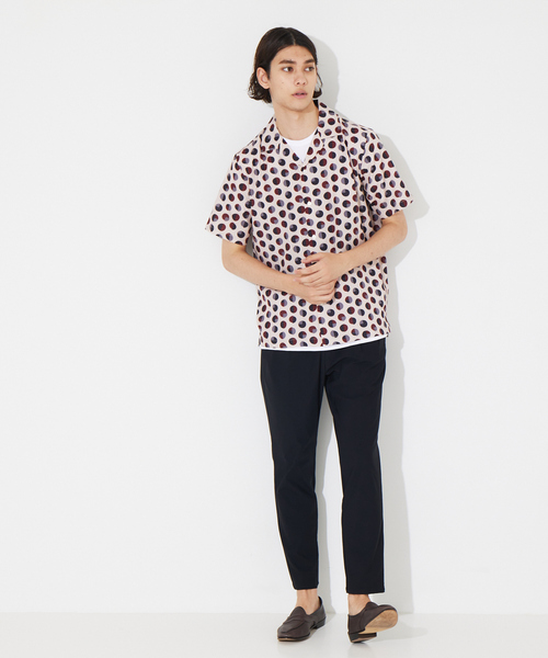 ABAHOUSE（アバハウス）の「【WEB別注】ドット柄 オープンカラー シャツ（シャツ/ブラウス・メンズ・ブラック/ベージュ/ブラウン/ピンク/ワイン・46/48）」の20枚目の写真