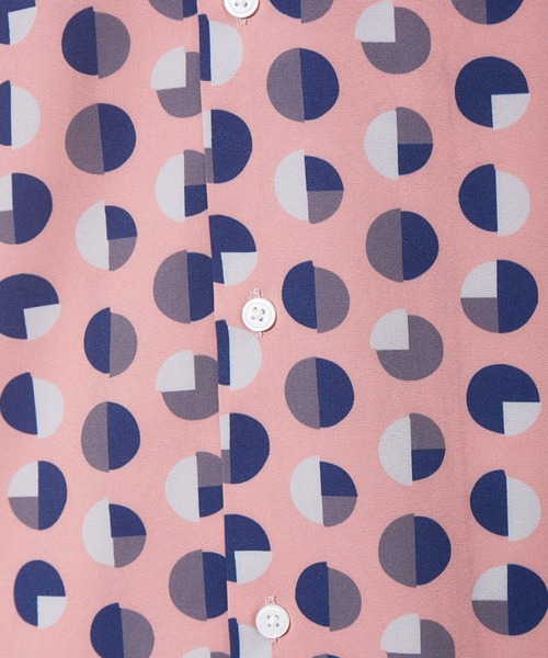 ABAHOUSE（アバハウス）の「【WEB別注】ドット柄 オープンカラー シャツ（シャツ/ブラウス・メンズ・ブラック/ベージュ/ブラウン/ピンク/ワイン・46/48）」の14枚目の写真