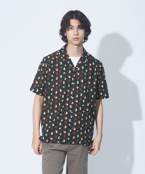 ABAHOUSE（アバハウス）の「【WEB別注】ドット柄 オープンカラー シャツ（シャツ/ブラウス・メンズ・ブラック/ベージュ/ブラウン/ピンク/ワイン・46/48）」の16枚目の写真